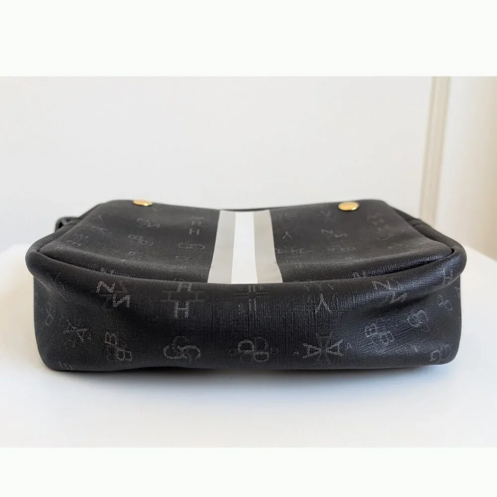INDIA HICKS "Stripe GRAPHICKS" Black Crossbody Bag | NWOT Adjustable Strap Purse - Picture 3 of 5
